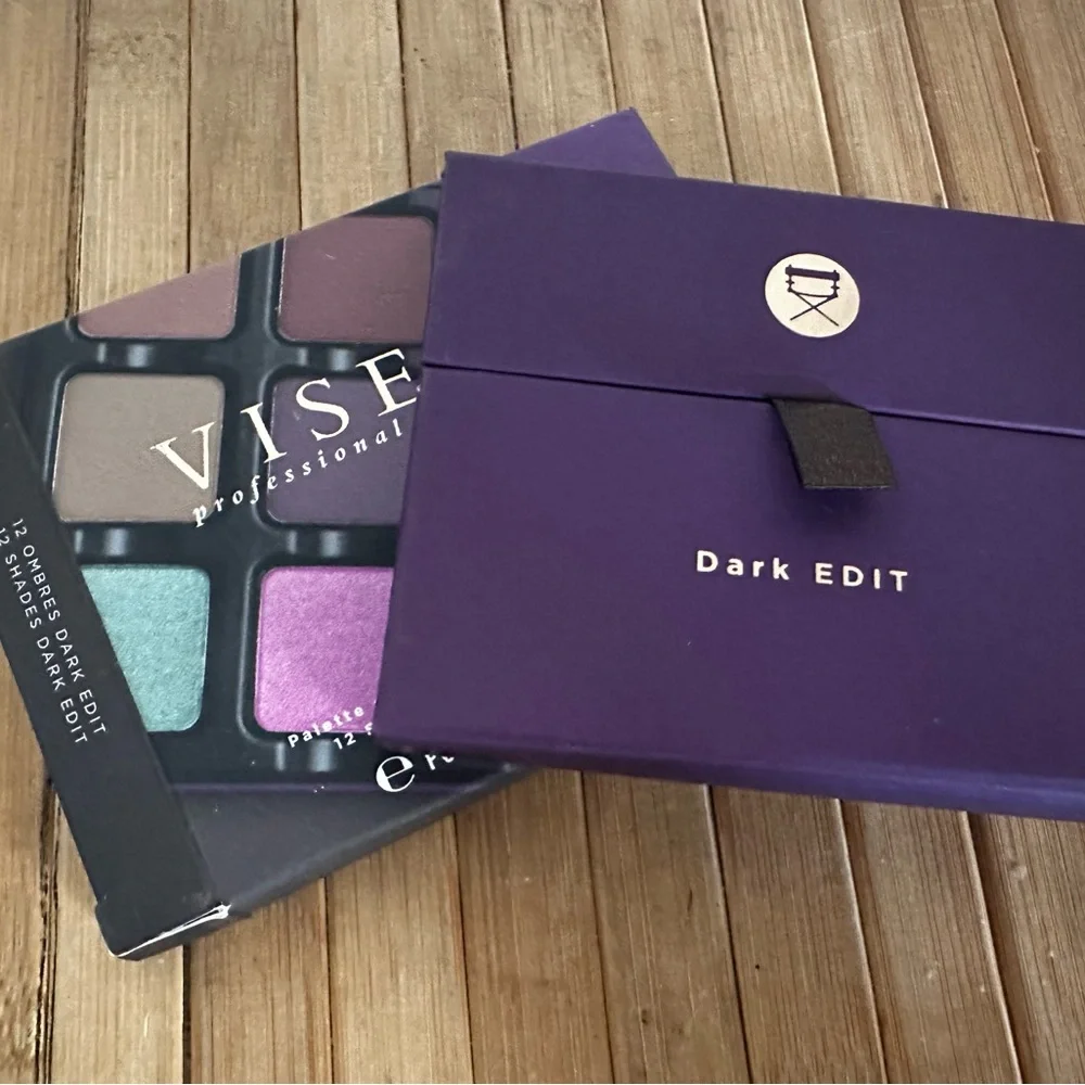Viseart Dark Edit Eyeshadow Palette - Purple, Red, Gold
